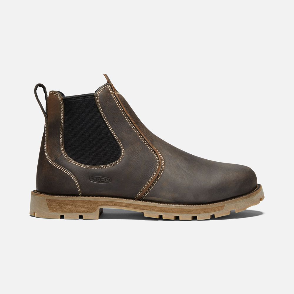 Botte de Travail Keen Homme Noir Marron | Seattle Romeo (Soft Toe) | ZROKB-8120